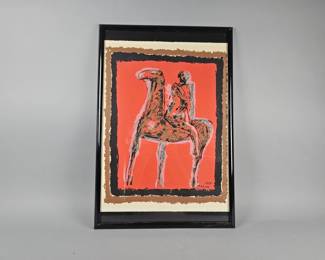Lot 445 | Vintage Marino Marini Plate Signed Lithograph
