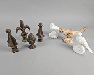 Lot 414 | Vtg Cast Iron Finals, Spear, Fleur De Lis & More!
