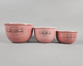 Lot 431 | 3 Vtg Ceramiche Alfa, Terracotta Mixing Bowls
