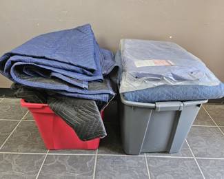 Lot 94 | 2 Bins Of Movers Blankets
