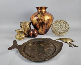 Lot 331 | Vintage Brass, Copper & Gold Decor Lot
