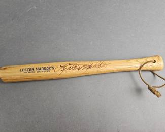 Lot 205 | Signed Lester Maddox's Pickrick Drumstick
