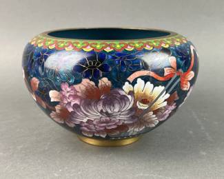 Lot 104 | Cloisonne & Brass Asian Bowl
