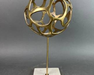 Lot 382 | Brass Sphere on Marble Base
