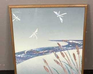 Lot 483 | Vintage Signed "Cattail Creek" Print
