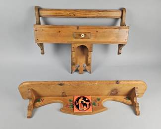 Lot 421 | Vintage Hand Painted Shelf & More!
