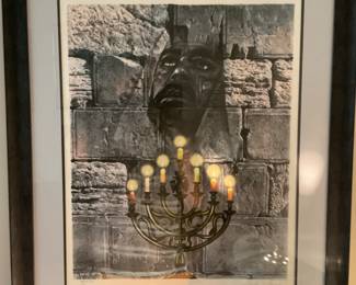 Sandu Liberman 'The Western Wall" signed Litho /200