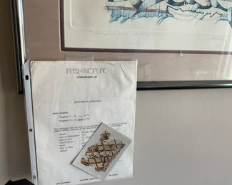 Bruce Weinberg: Etching 'Fragment I & II' 1985 (208 out of 275)