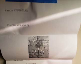 Sandu Liberman 'The Western Wall" signed Litho /200