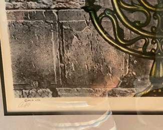 Sandu Liberman 'The Western Wall" signed Litho /200