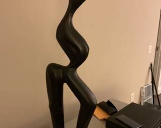 Marc Alan Freedman Sculpture: 28"H x 9"W x 5"D  Ebonized Maple