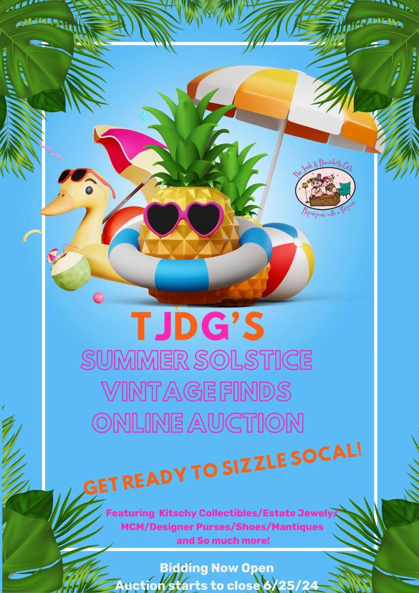 Blue Tropical Summer Sale Poster