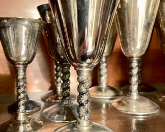Silver Plate Goblets made in Spain 