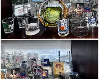 Vintage Advertising:
Bud Light Florida Coors Kapok Tree Peter Pan Inn Pat O'Brien's Jack Daniel's UNO Church Street Station 
Vintage Travel Souvenirs: Matchboxes & Matchbooks, Ashtrays, Libbey Glasses, Shot Glasses, etc. 