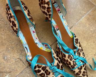 Cindy Says Couture Leopard Print Kitten Heels