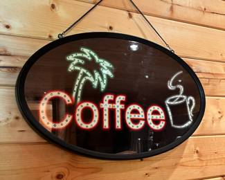 Oval Coffee Wall Sign