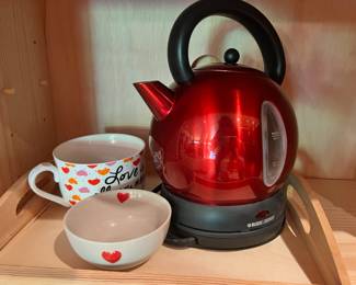 Black & Decker Red Stainless Steel Electric Kettle