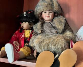 Doll-Gotz Dribbling Mei Fong Chinese Doll, The Great American Doll Company Russian Doll