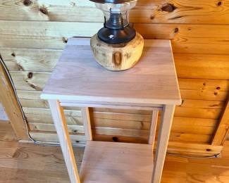 Rustic/Cabin Style Lamp with Aspen Wood Base