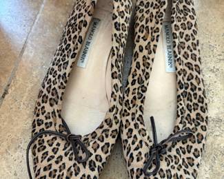 Manolo Blahnik Leopard Flats
