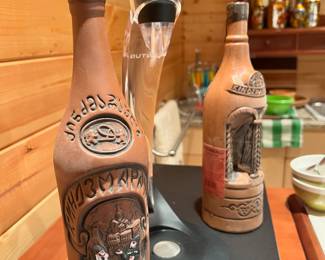 2 Dozortsev Collection Kindzmarauli Wine Bottles