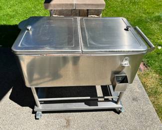 Stainless Party Cooler Cart
