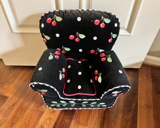 Black Cherry Design Upholstered Doll Chair