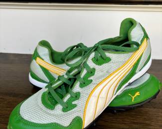 Green, Yellow & White Puma Sneakers