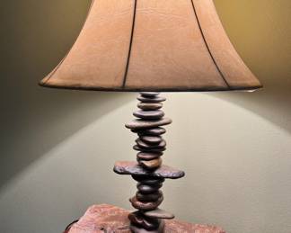 Stacked Stone Table Lamp