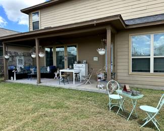 The charm throughout the house is carried outside as well