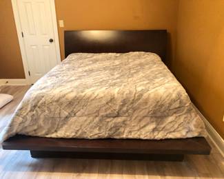 Platform bed in upstairs bedroom #3.