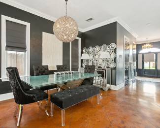 Rare and very special crackled glass table. 