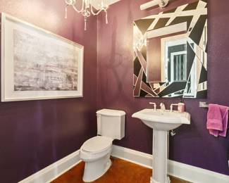 Downstairs powder room. 
