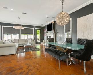 Gorgeous living and dining space. 