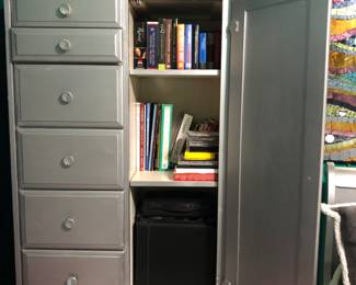 Interior of armoire. 