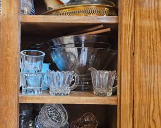 Assorted glassware