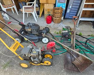 Lawn equipment
Black mower is sold
Only edgers are available