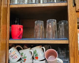 Assorted glasses and mugs