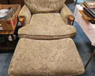 Thomasville chair and ottoman