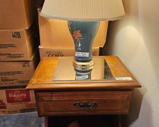 Side table and lamp
