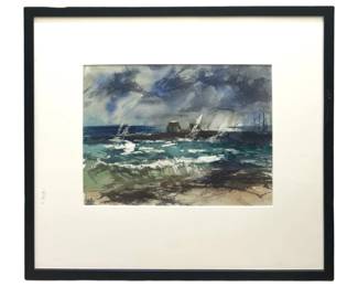 Signed Neville Woodbury Watercolor