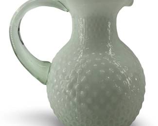 Vintage Milk Glass Hobnail Pitcher