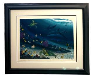 Signed Wyland “Radient Reef" Serio-Lithograph