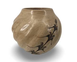 Signed Juanita Fragua Jemez Terra-Cotta Pottery
