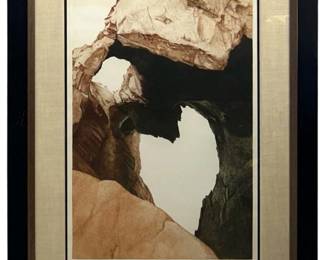Signed Beatrice Berlin “Rock Faces" Etching