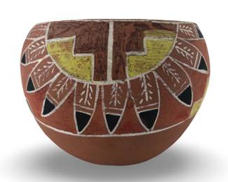 Vintage Native American Hand Painted Pottery