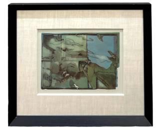 Signed Yeng Ha AP “Island" Colored Etching