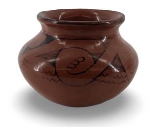 Hand Painted Maricopa Pottery Jar