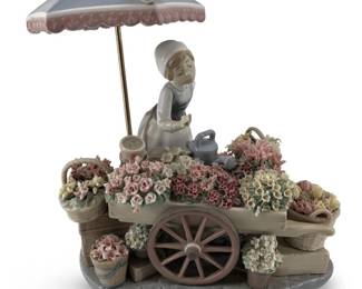 Stunning Lladro Flowers Of The Season Figure