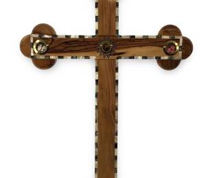 Hand Carved Wood Cross From The Holy Land